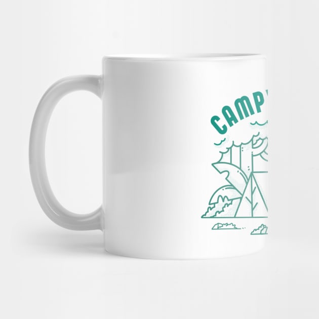 Camp Vibes Only by Artthree Studio